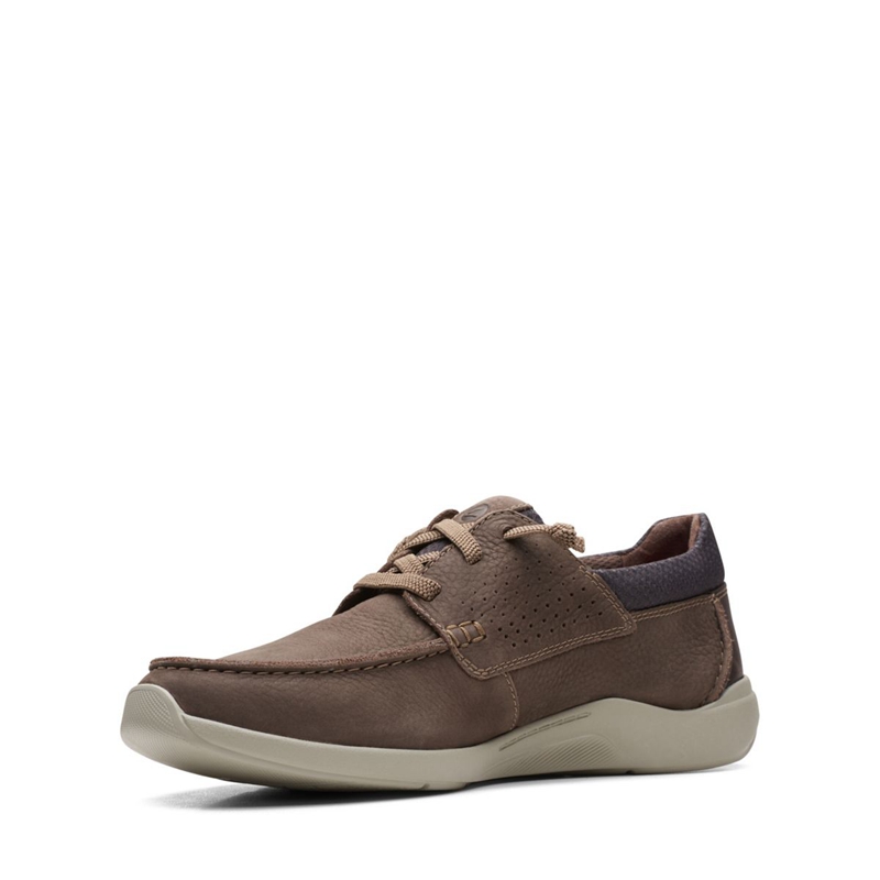 Mocassin Clarks Gorwin Moc Nubuck Marron Homme|CLX-8484882