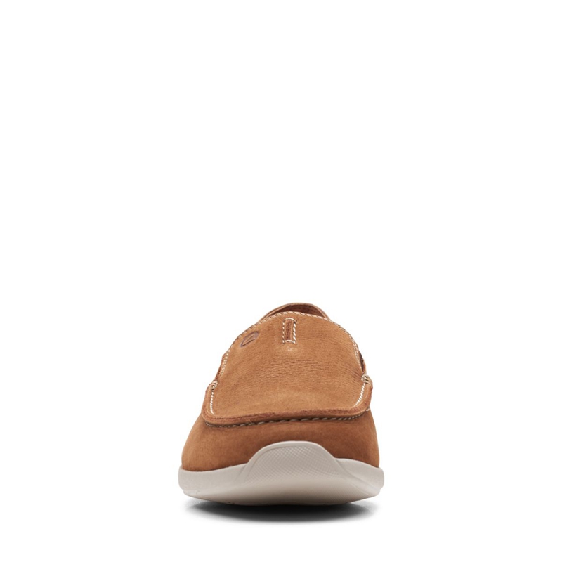 Mocassin Clarks Gorwin Step Nubuck Marron Homme|NPG-4648941