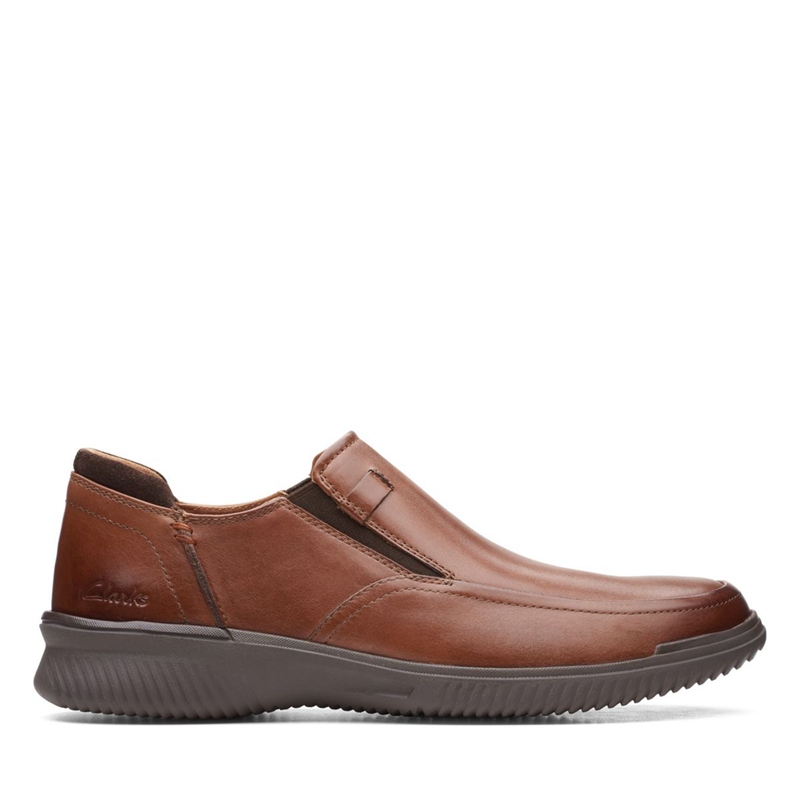 Mocassin Clarks Donaway Step Lea Marron Foncé Homme|HYM-8389438