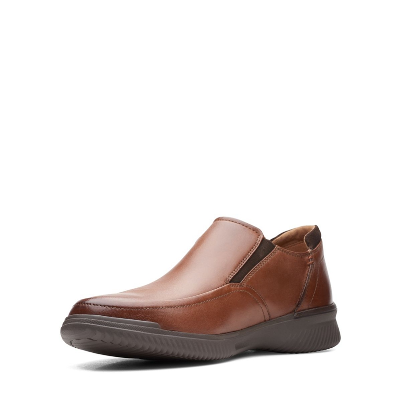 Mocassin Clarks Donaway Step Lea Marron Foncé Homme|HYM-8389438