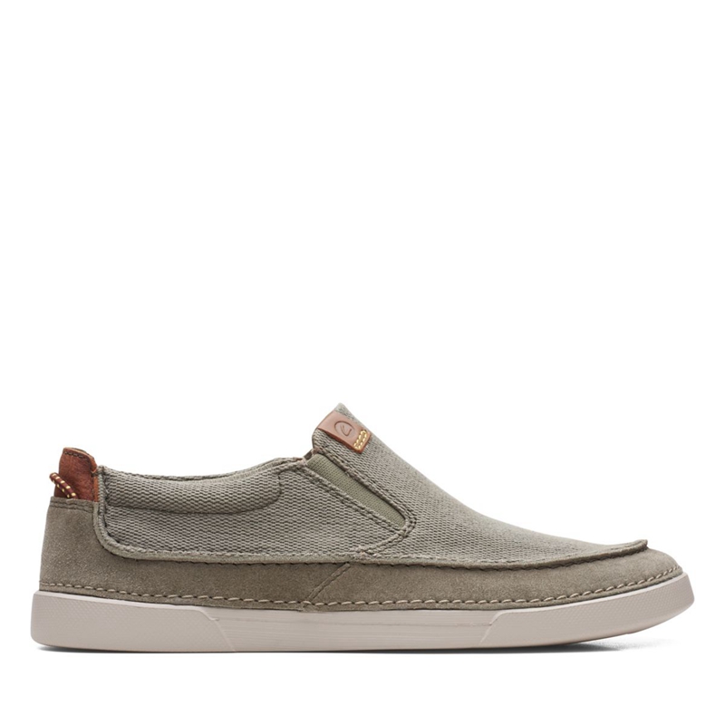 Mocassin Clarks Gereld Step Combi Vert Olive Homme|UKQ-1882946