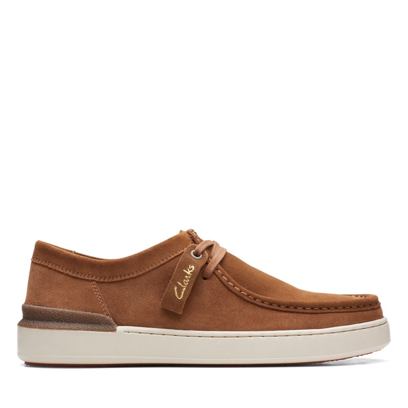 Mocassin Clarks Court Lite Wally Cognac Daim Marron Homme|FQY-0363573