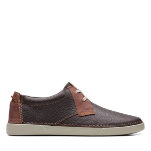 Mocassin Clarks Gereld Low Lea Marron Foncé Homme|YHO-6631656