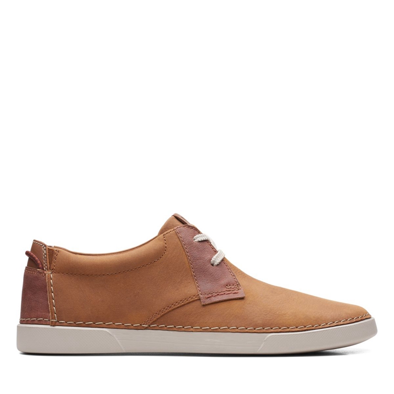 Mocassin Clarks Gereld Low Tan Cuir Marron Homme|ZRL-7694681