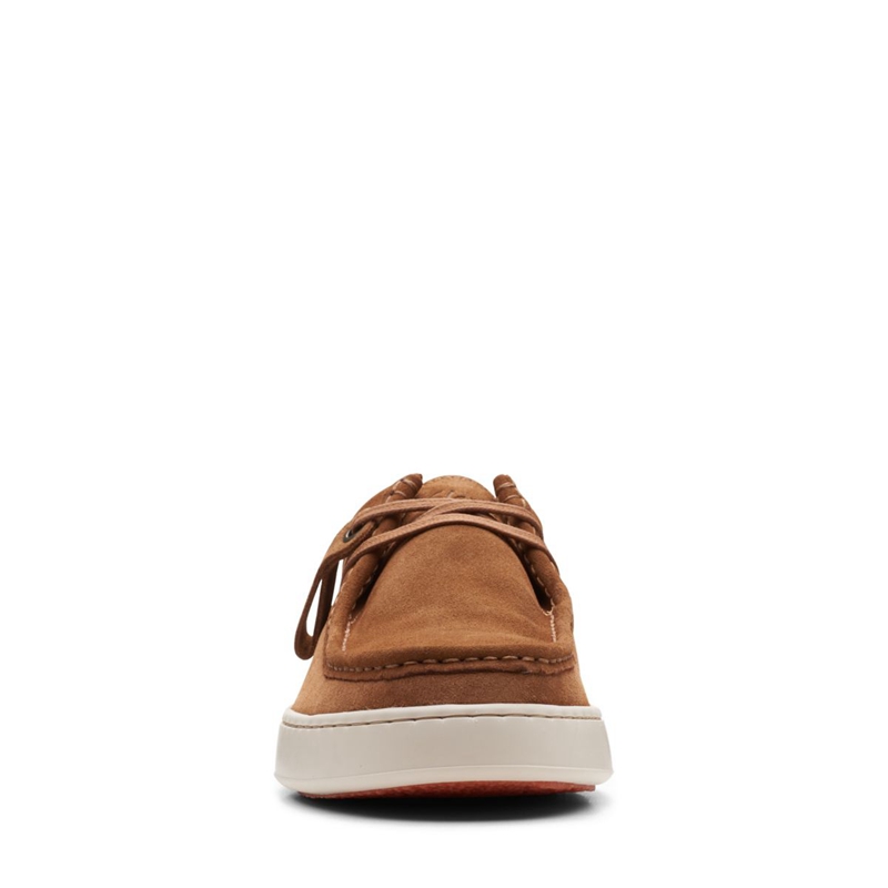 Mocassin Clarks Court Lite Wally Cognac Daim Marron Homme|FQY-0363573