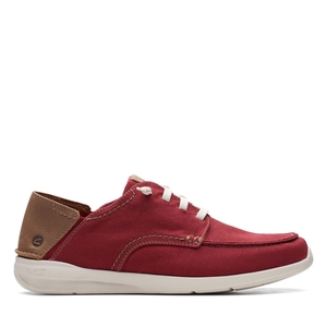 Mocassin Clarks Gorwin Dentelle Brick Rouge Foncé Homme|VHR-7247661