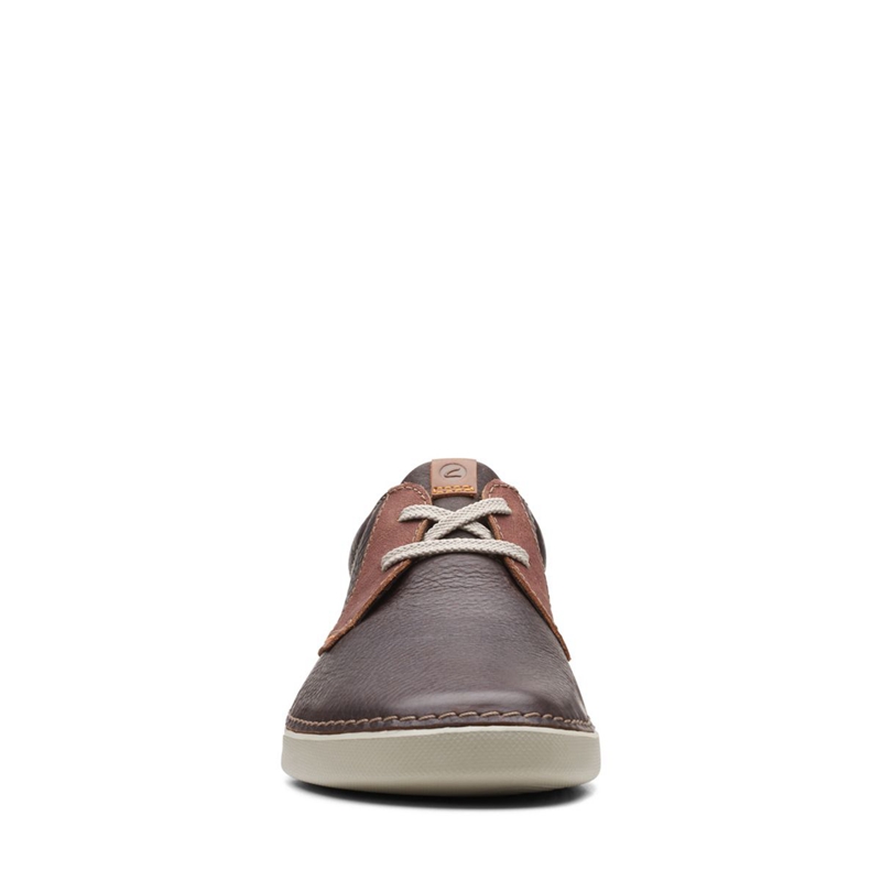 Mocassin Clarks Gereld Low Lea Marron Foncé Homme|YHO-6631656