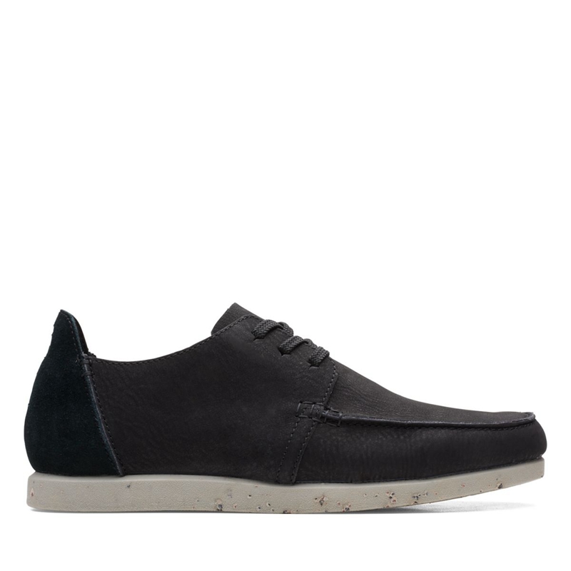 Mocassin Clarks ShacreLite Low Nubuck Noir Homme|ISW-3549488