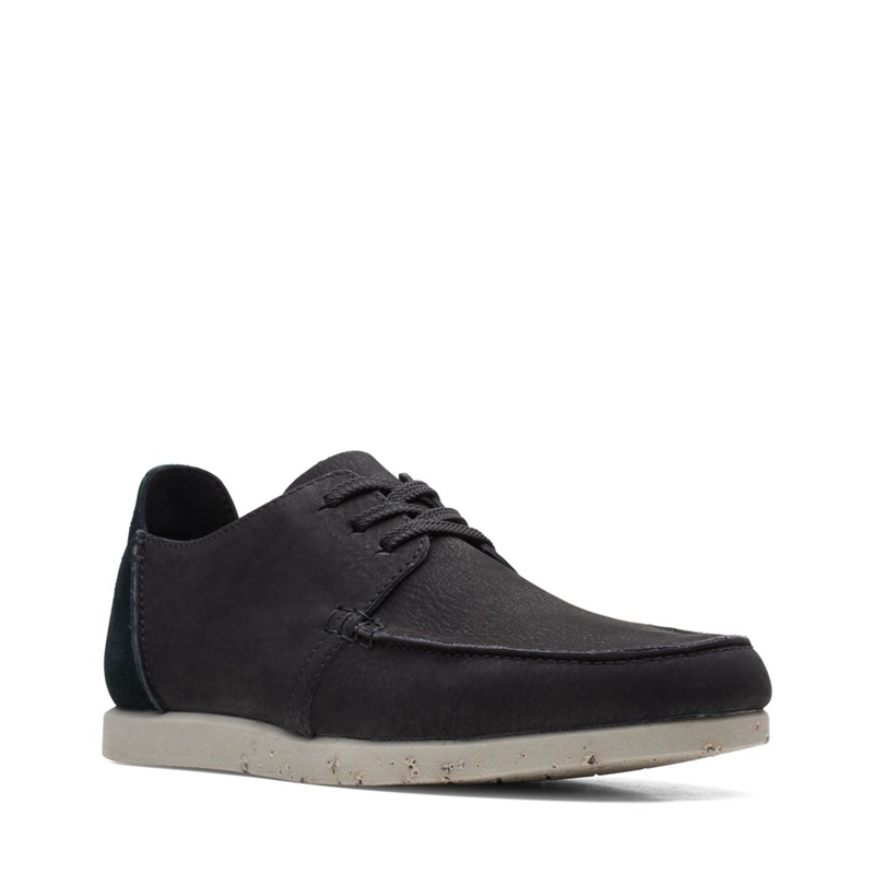 Mocassin Clarks ShacreLite Low Nubuck Noir Homme|ISW-3549488