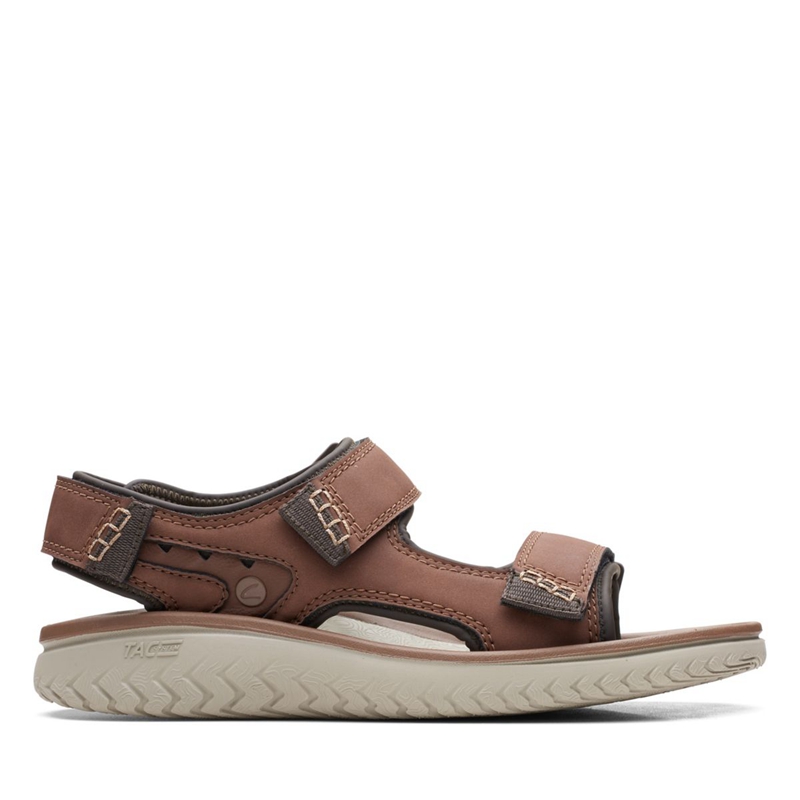 Sandales Clarks Wesley Bay Marron Homme|WJD-7160346