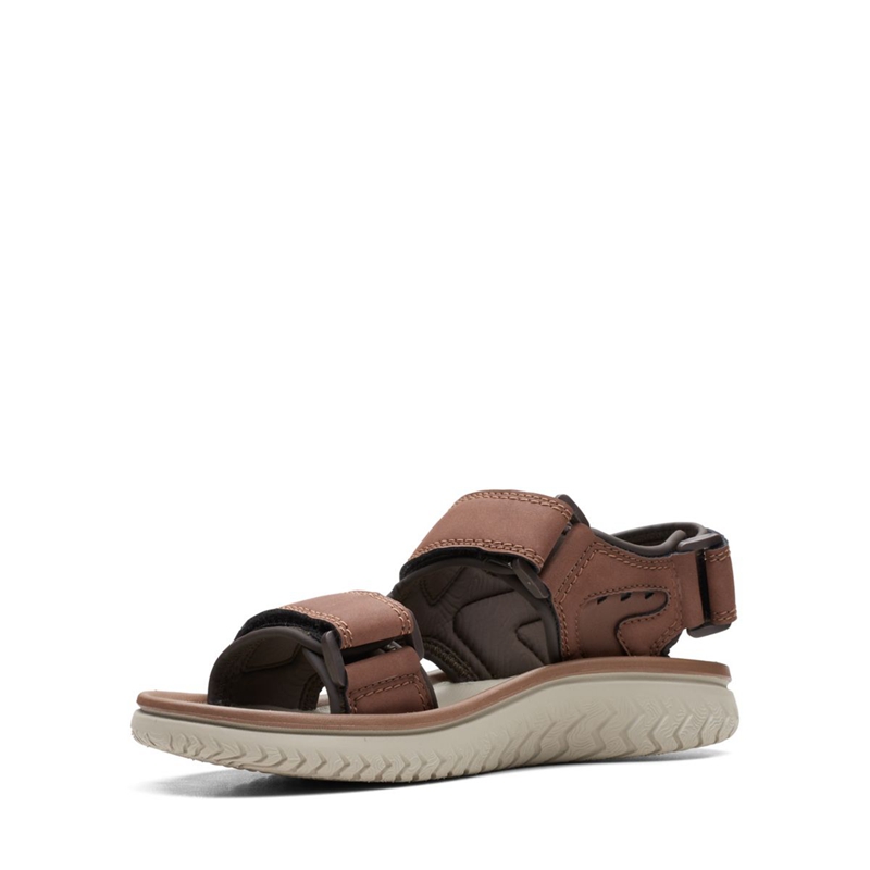 Sandales Clarks Wesley Bay Marron Homme|WJD-7160346