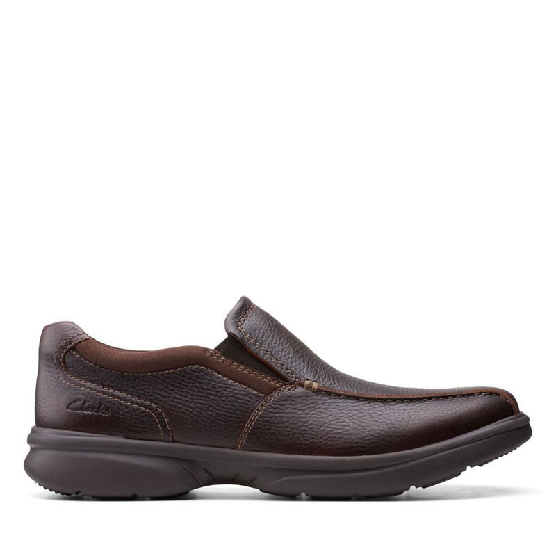 Loafers Clarks Bradley Step Tumb Marron Homme|CJS-1092802