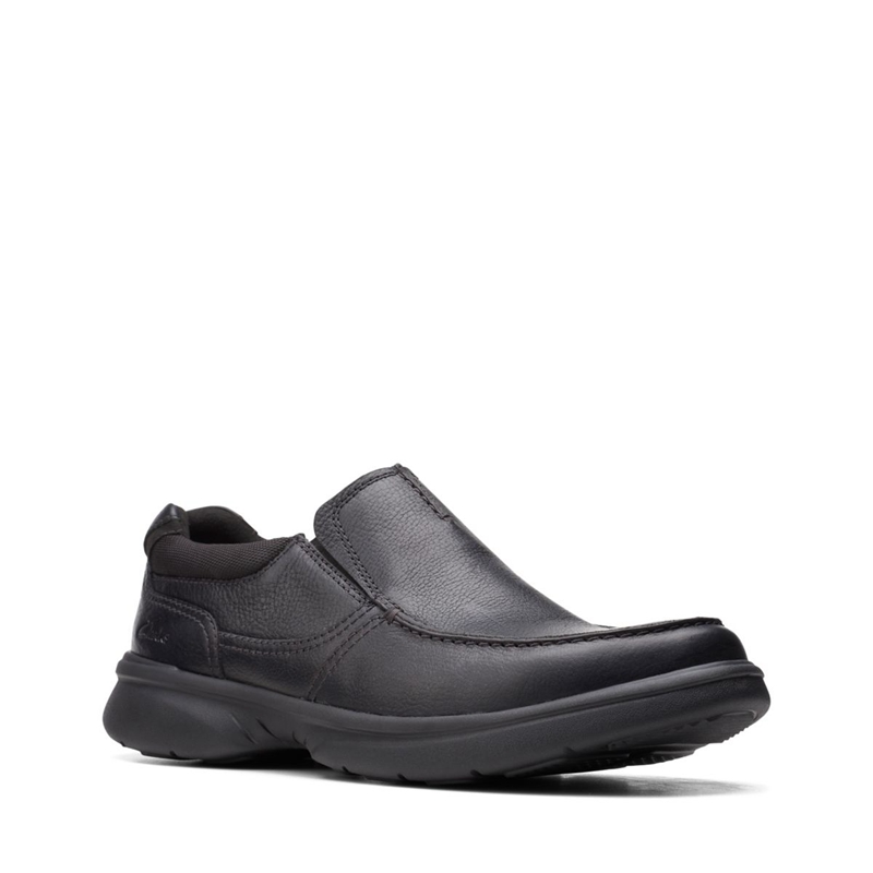 Loafers Clarks Bradley Free Blk Tumbled Lea Noir Homme|FXP-7866124