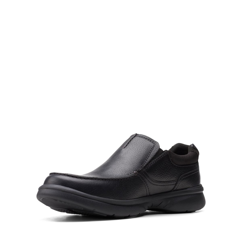 Loafers Clarks Bradley Free Blk Tumbled Lea Noir Homme|FXP-7866124