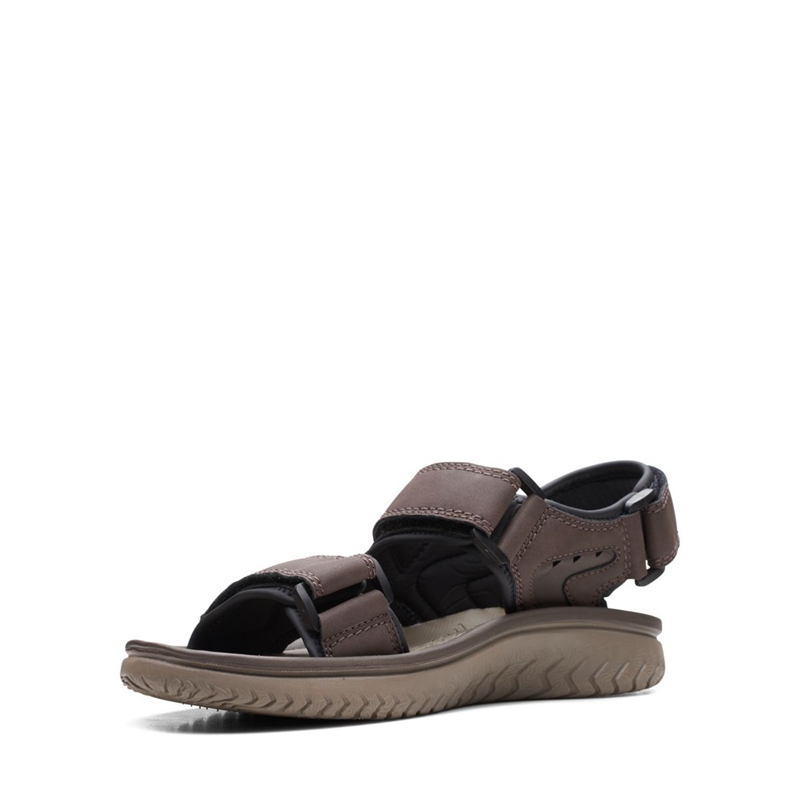 Sandales Clarks Wesley Bay Marron Homme|IXZ-7046936