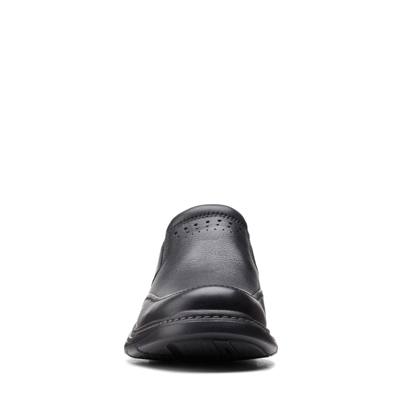 Loafers Clarks Un Brawley Step Cuir Noir Homme|TBZ-5556888