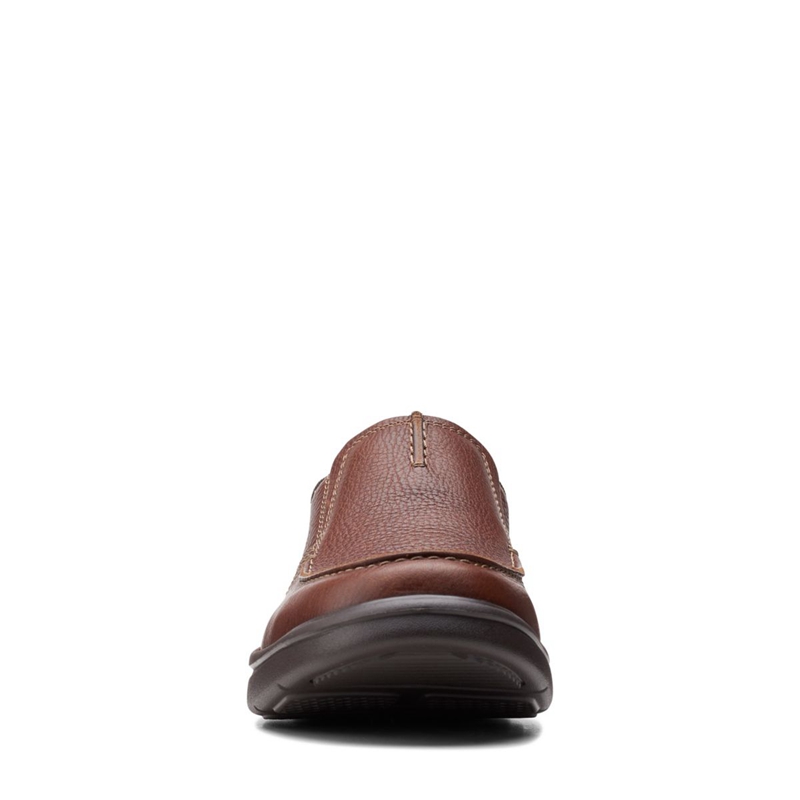 Loafers Clarks Bradley Free Tan Tumbled Marron Homme|TAX-9752794