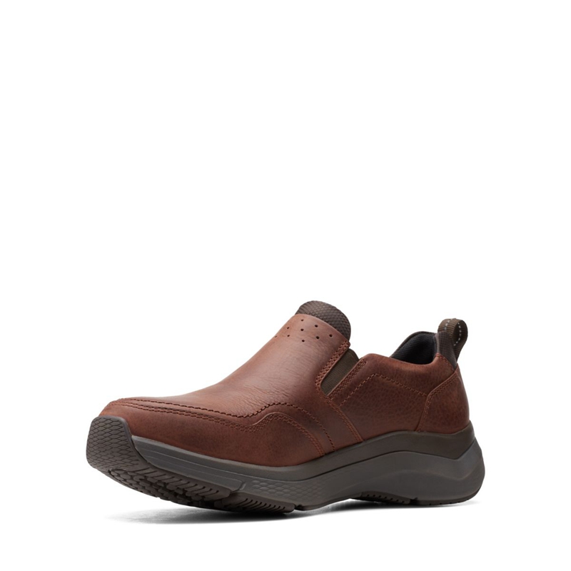 Loafers Clarks Wave 2.0 Edge Oily Marron Homme|ACN-7766288