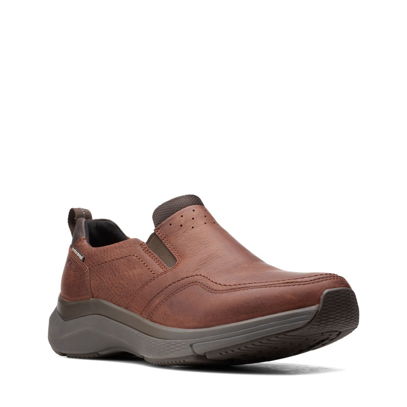 Loafers Clarks Wave 2.0 Edge Oily Marron Homme|SBX-3379538