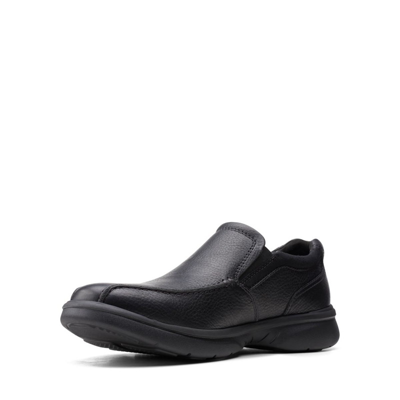 Loafers Clarks Bradley Step Blk Tumbled Lea Noir Homme|MEF-6495482