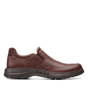 Chaussures Habillées Clarks Un Brawley Step Mahogany Cuir Marron Homme|YKC-1346670