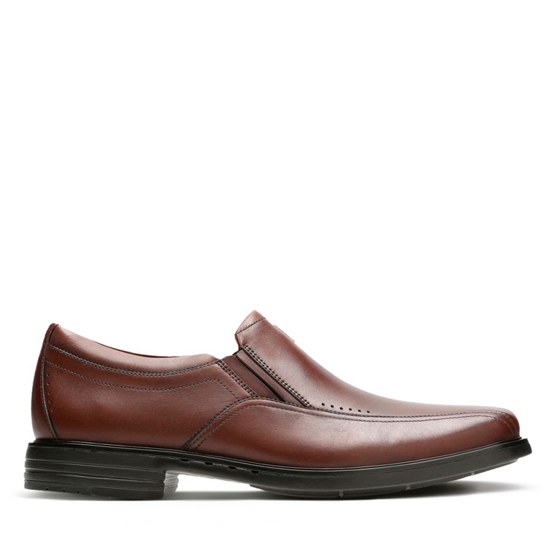 Chaussures Habillées Clarks Unsheridan Go Cuir Marron Homme|QQN-9475473