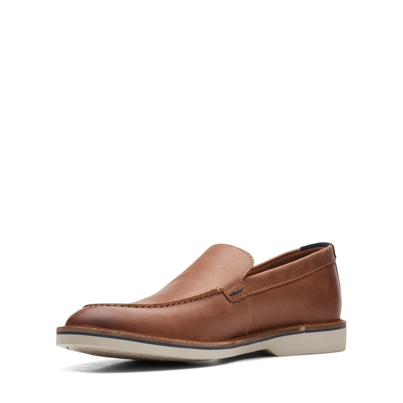 Chaussures Habillées Clarks Atticus LT Edge Lea Marron Foncé Homme|VTX-8462236