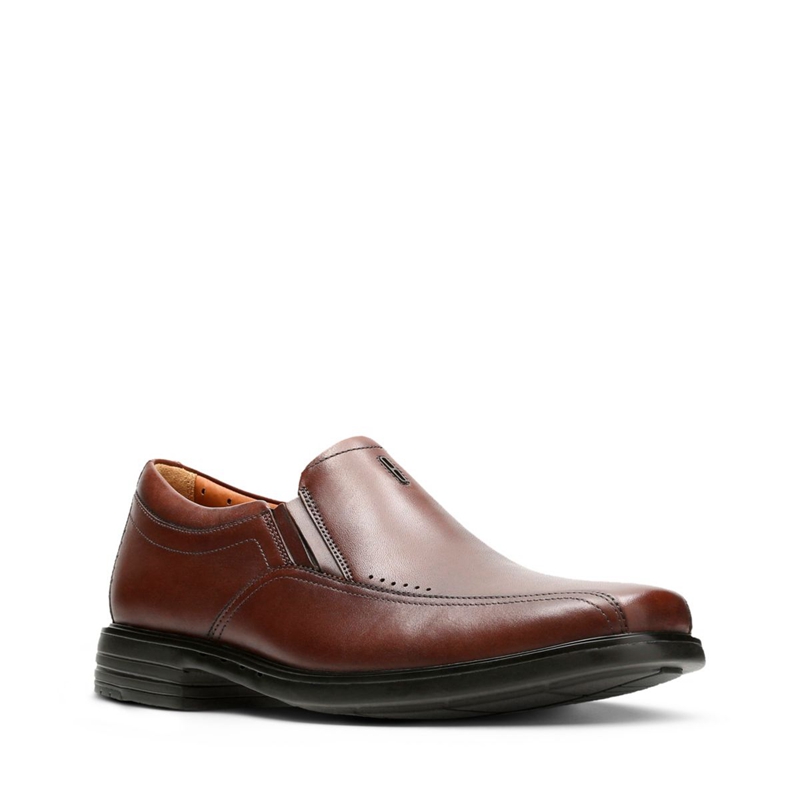 Chaussures Habillées Clarks Unsheridan Go Cuir Marron Homme|QQN-9475473