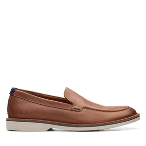 Chaussures Habillées Clarks Atticus LT Edge Lea Marron Foncé Homme|SXU-3039986