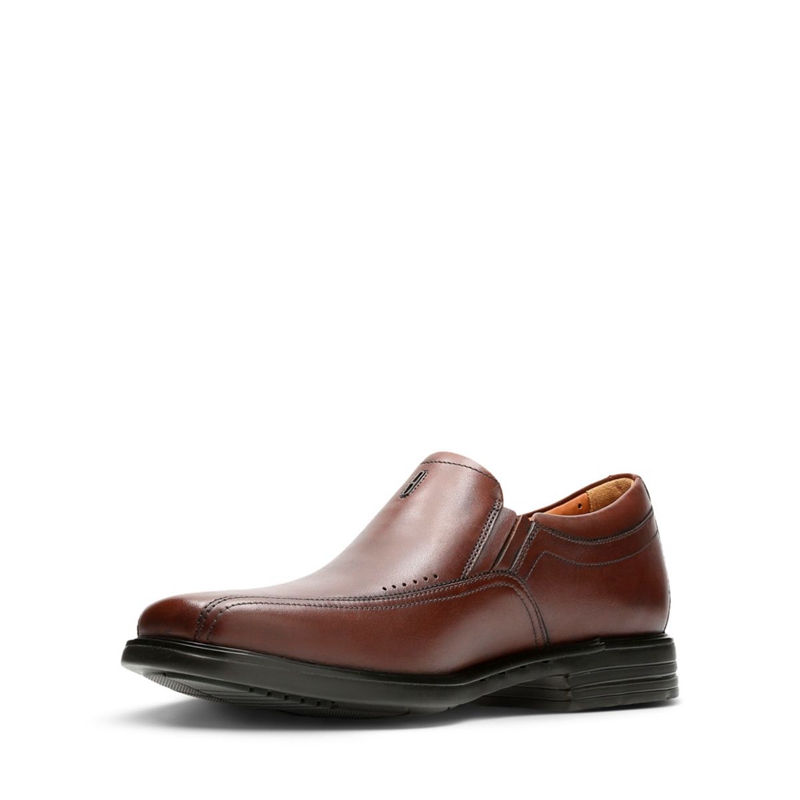 Chaussures Habillées Clarks Unsheridan Go Cuir Marron Homme|QQN-9475473