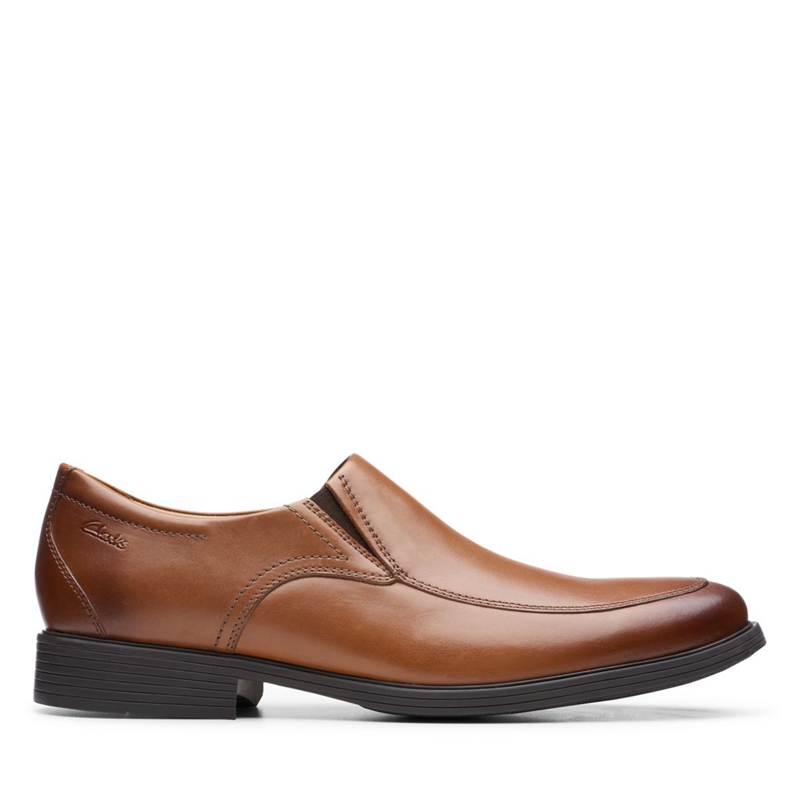 Chaussures Habillées Clarks Whiddon Step Lea Marron Foncé Homme|RGK-6896357