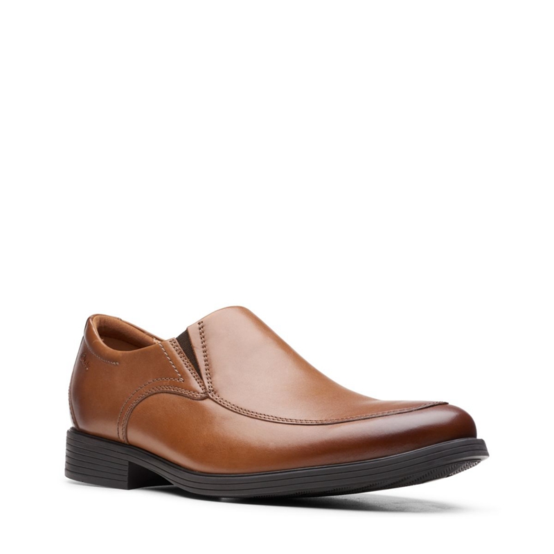 Chaussures Habillées Clarks Whiddon Step Lea Marron Foncé Homme|RGK-6896357