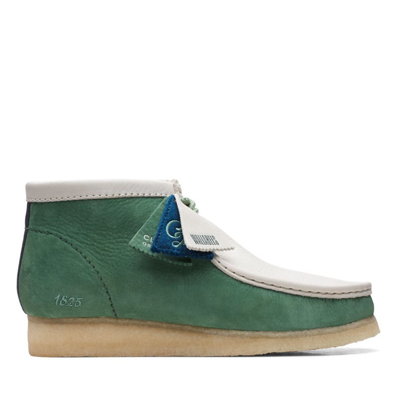 Bottes Du Désert Clarks VCY Nubuck Vert Homme|SVG-0842420