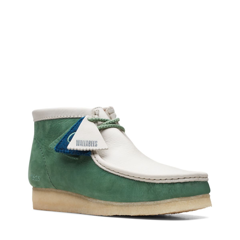 Bottes Du Désert Clarks VCY Nubuck Vert Homme|SVG-0842420