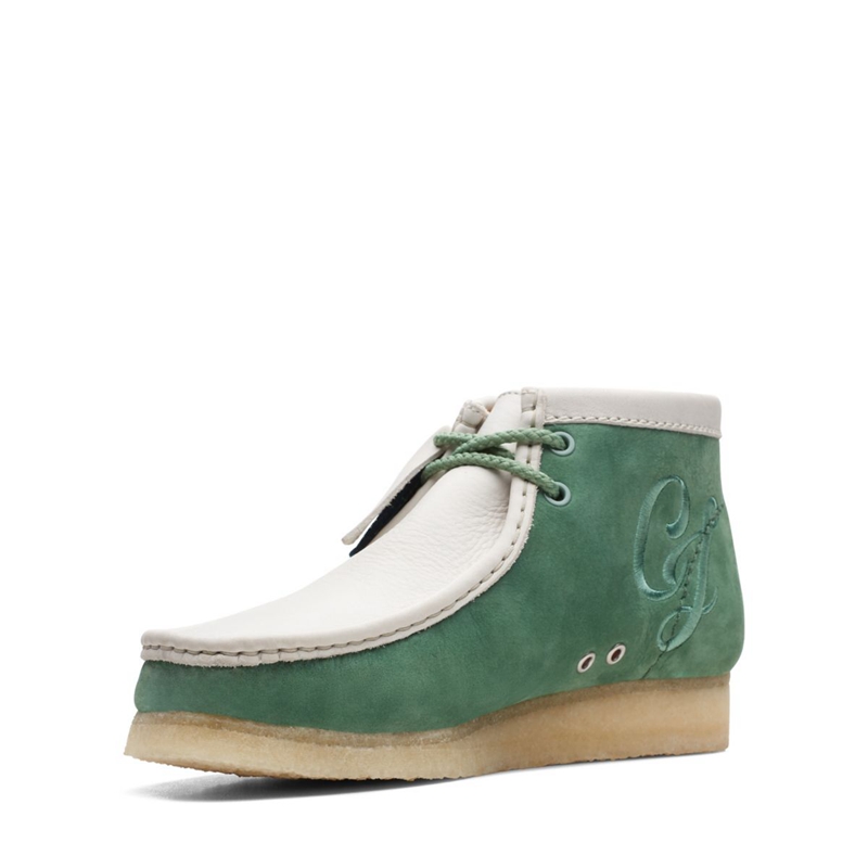 Bottes Du Désert Clarks VCY Nubuck Vert Homme|SVG-0842420