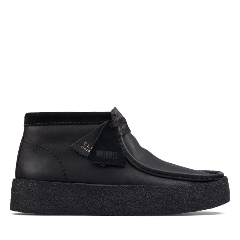 Bottes Du Désert Clarks Wallabee Cup Bt Cuir Noir Homme|JCG-8150773