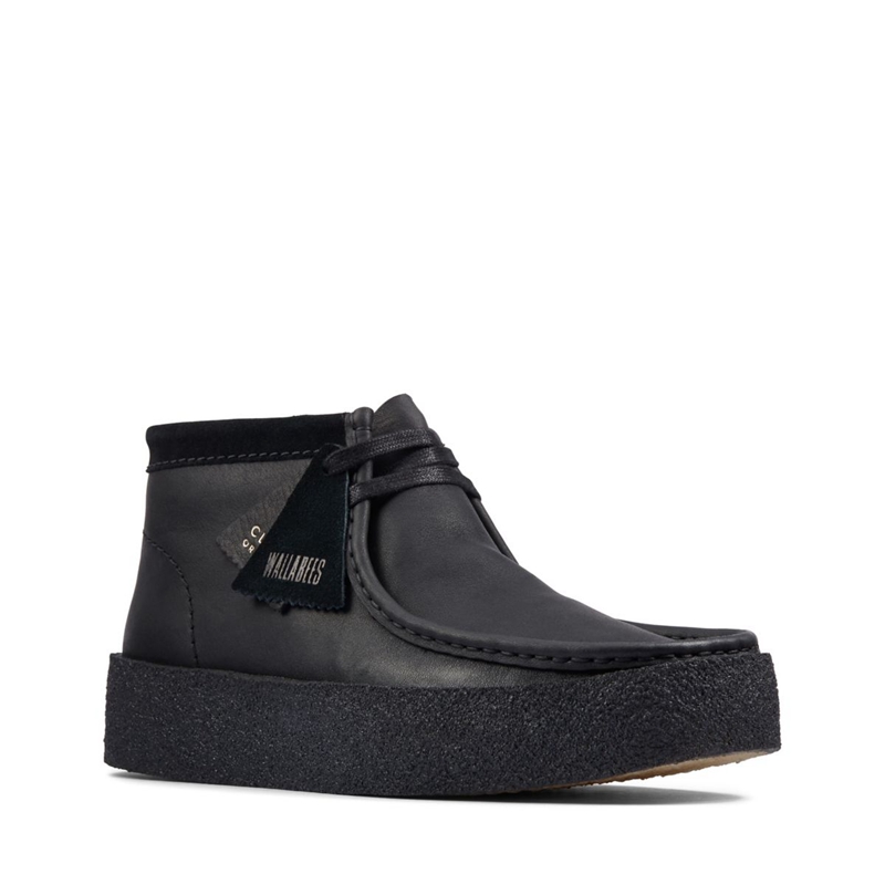 Bottes Du Désert Clarks Wallabee Cup Bt Cuir Noir Homme|JCG-8150773