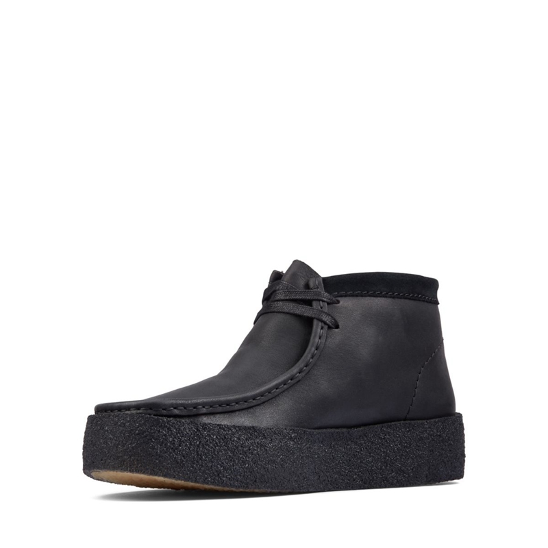 Bottes Du Désert Clarks Wallabee Cup Bt Cuir Noir Homme|JCG-8150773