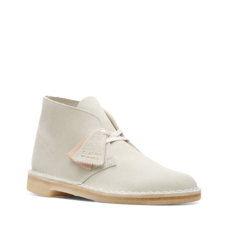 Bottes Du Désert Clarks Off Daim Blanche Homme|HTJ-1998562