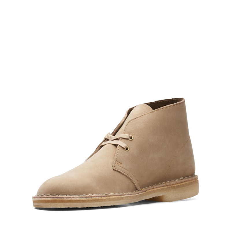 Bottes Du Désert Clarks Nubuck Marron Clair Homme|XWD-6171543