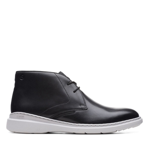 Bottes Chukka Clarks Dennet Mid Cuir Noir Homme|RPV-6752671