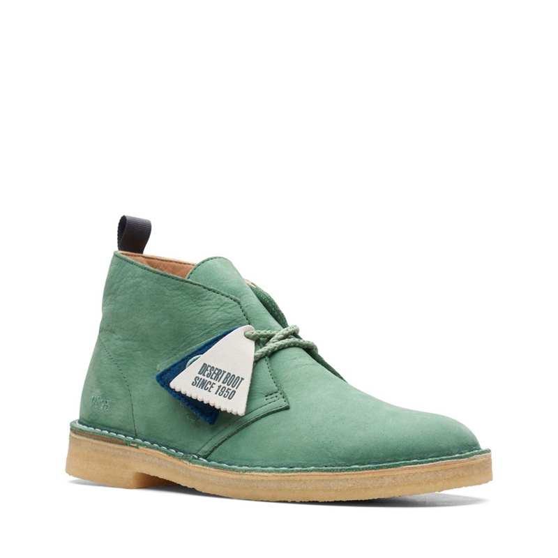 Bottes Du Désert Clarks BootVCY Nubuck Vert Homme|NZJ-7583798