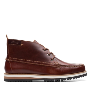 Bottes Chukka Clarks Durston Mid British Lea Marron Homme|UXT-2007974