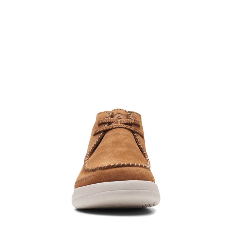 Bottes Chukka Clarks Driftway Top Daim Marron Foncé Homme|VUA-3249808