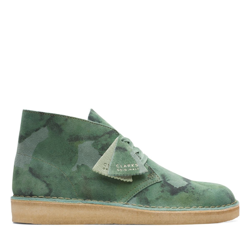 Bottes Chukka Clarks Coal Camo Vert Camouflage Homme|WGI-1704630