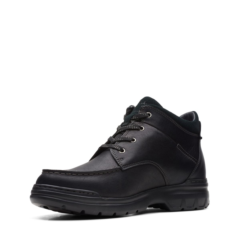 Bottes Chukka Clarks Rockie 2 HI GORE-TEX Cuir Noir Homme|JAI-5417789