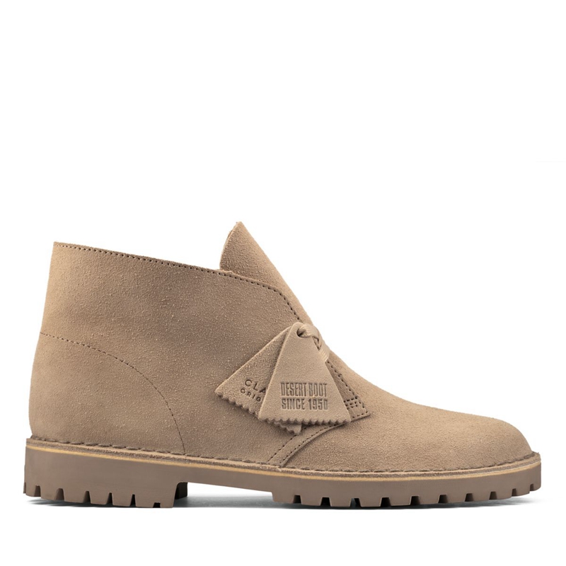 Bottes Chukka Clarks Rock Sand Daim Marron Homme|PTK-3388036