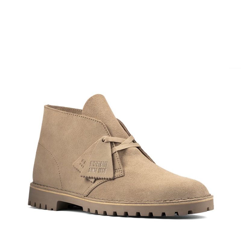 Bottes Chukka Clarks Rock Sand Daim Marron Homme|PTK-3388036