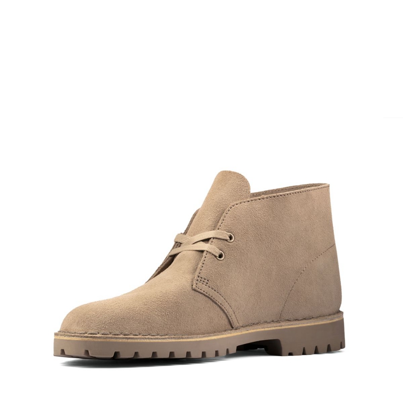 Bottes Chukka Clarks Rock Sand Daim Marron Homme|PTK-3388036