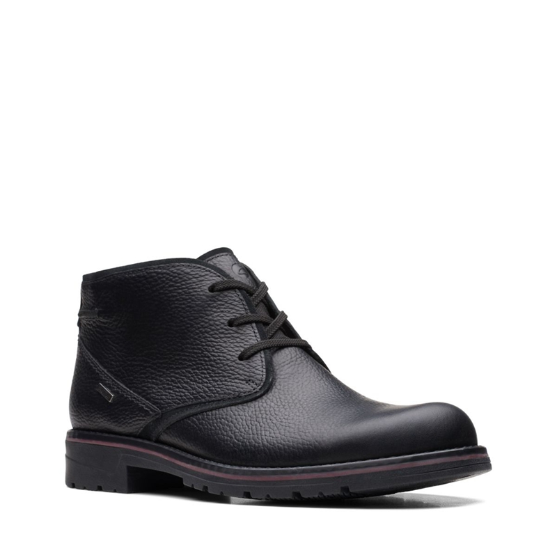 Chelsea Boots Clarks Morris Peak Tumbled Noir Homme|VOE-8614472